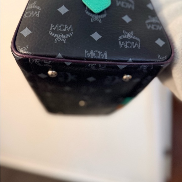 MCM Black Leather Bag with Colorful Accents - Picture 5 of 8